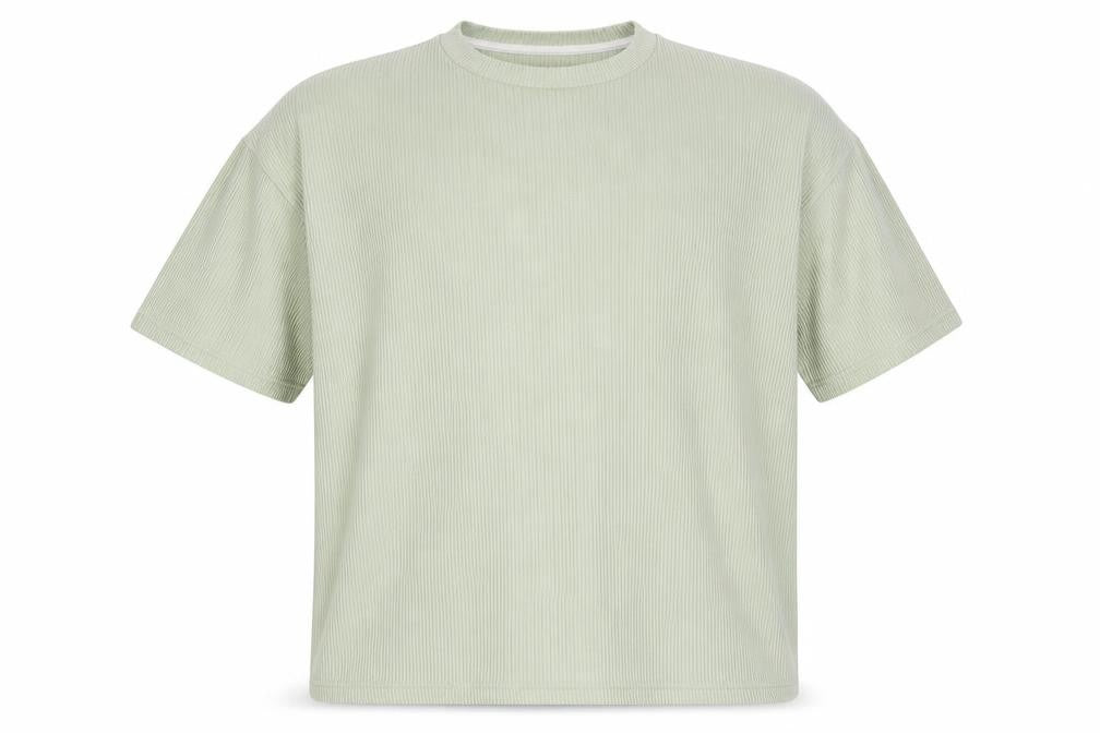 Boohoo Mens Green Polyester T-Shirt Size M Round Neck