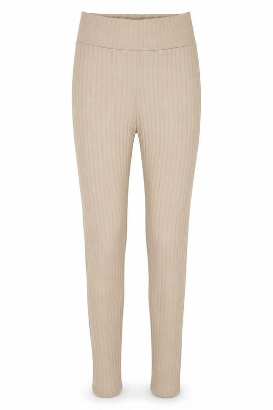 PRETTYLITTLETHING Womens Beige Polyester Pedal Pusher Trousers Size 8 L30 in Regular