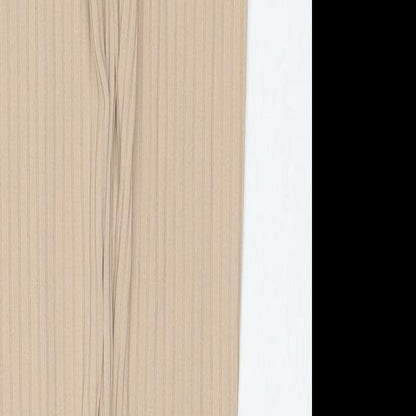 PRETTYLITTLETHING Womens Beige Polyester Pedal Pusher Trousers Size 8 L30 in Regular