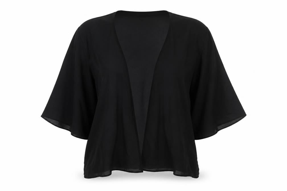 Cameo Rose Womens Black V-Neck Polyester Cape Jumper Size 8