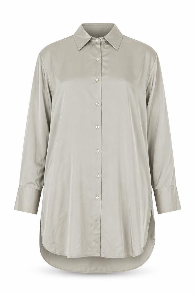 Zara Womens Green Polyester Basic Button-Up Size S Collared