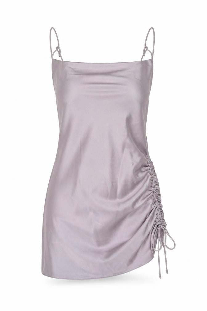 Topshop Womens Purple Polyester Mini Size 4 Square Neck Pullover
