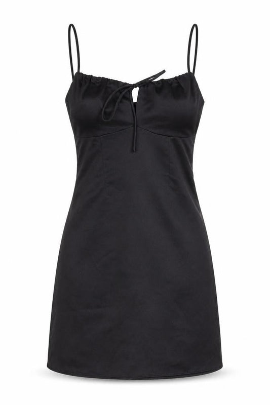 Topshop Womens Black Polyester Mini Size 4 Sweetheart Zip