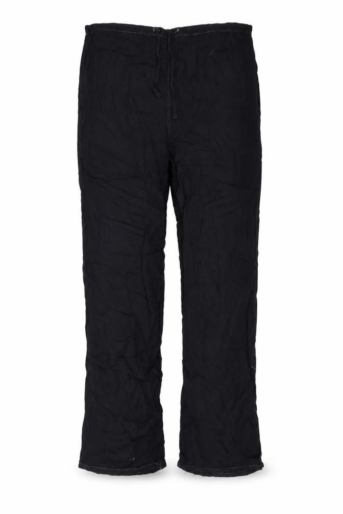 Linea Womens Black Viscose Trousers Size M L27 in Regular Drawstring