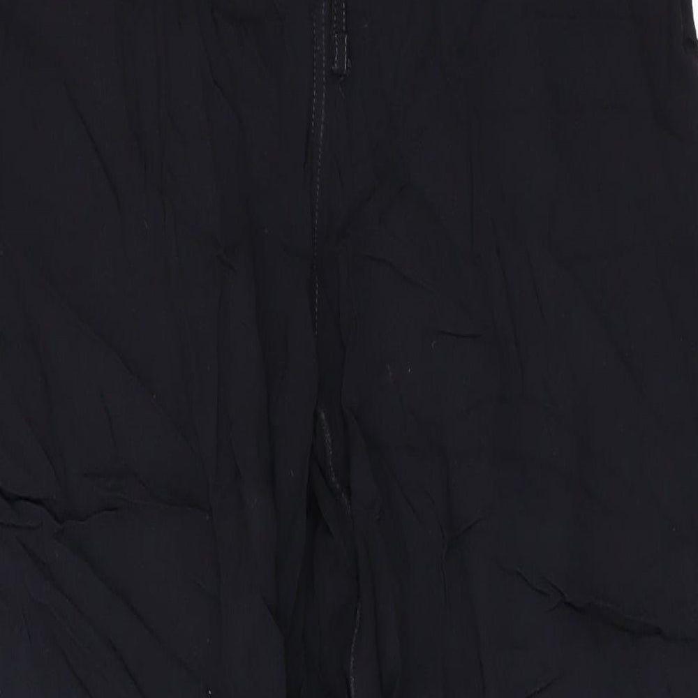 Linea Womens Black Viscose Trousers Size M L27 in Regular Drawstring