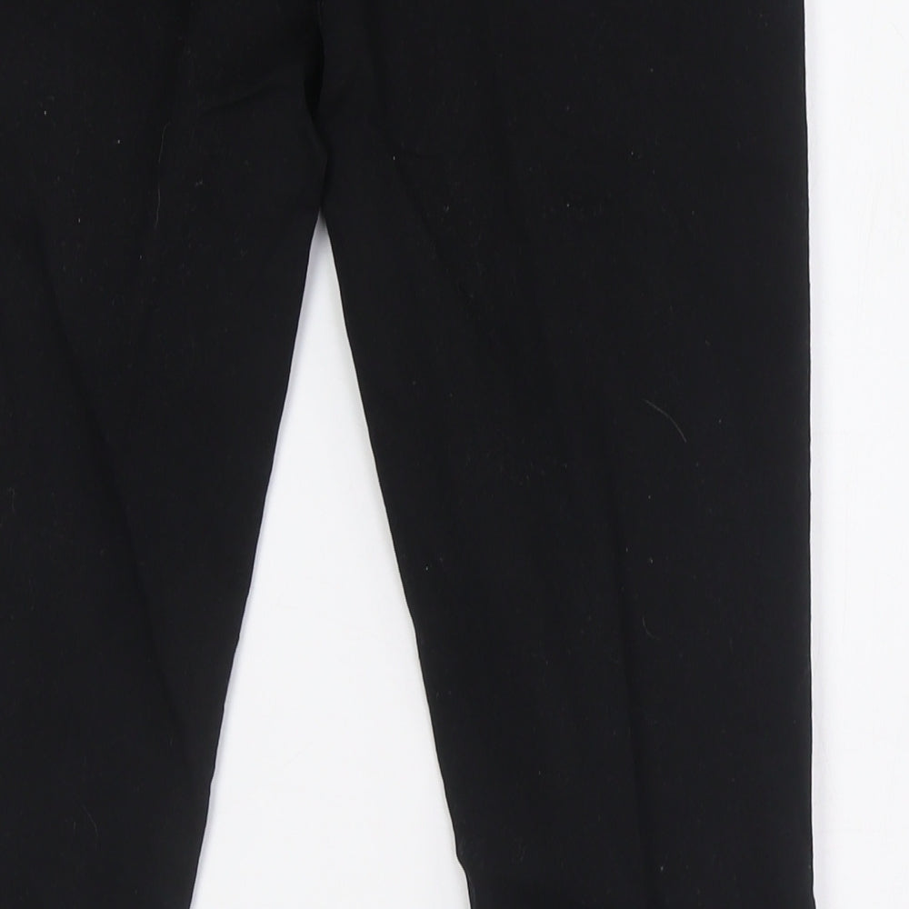 Marks and Spencer Womens Black Cotton Skinny Jeans Size 10 L26 in Regular Zip