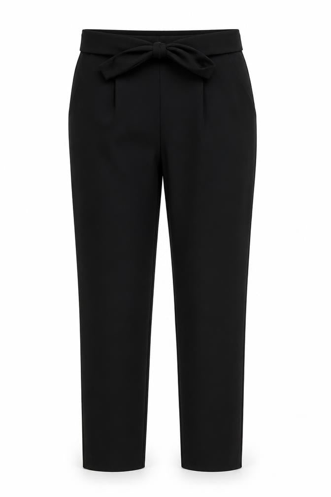 M&Co Womens Black Polyester Trousers Size 10 L29 in Regular