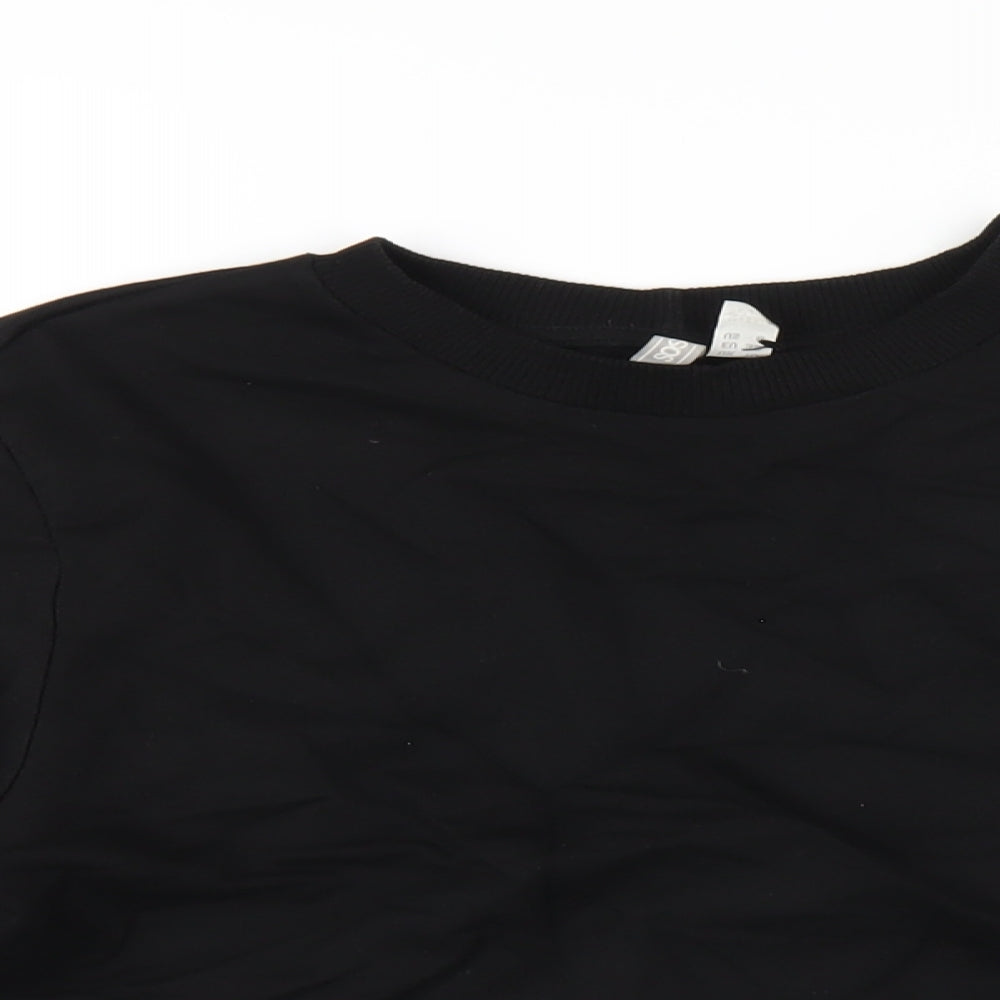 ASOS Womens Black Cotton Pullover Sweatshirt Size 10 Pullover
