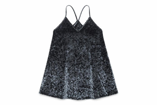 Pins & Needles Womens Grey Polyester Slip Dress Size M V-Neck Pullover