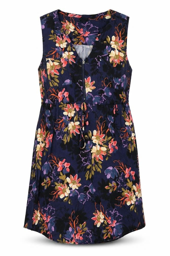 Torrid Womens Multicoloured Floral Viscose A-Line Size 12 V-Neck Pullover