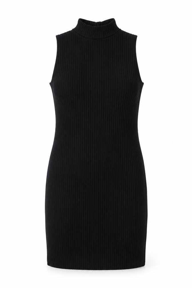 Studio 21 Womens Black Polyester Bodycon Size 12 High Neck Pullover