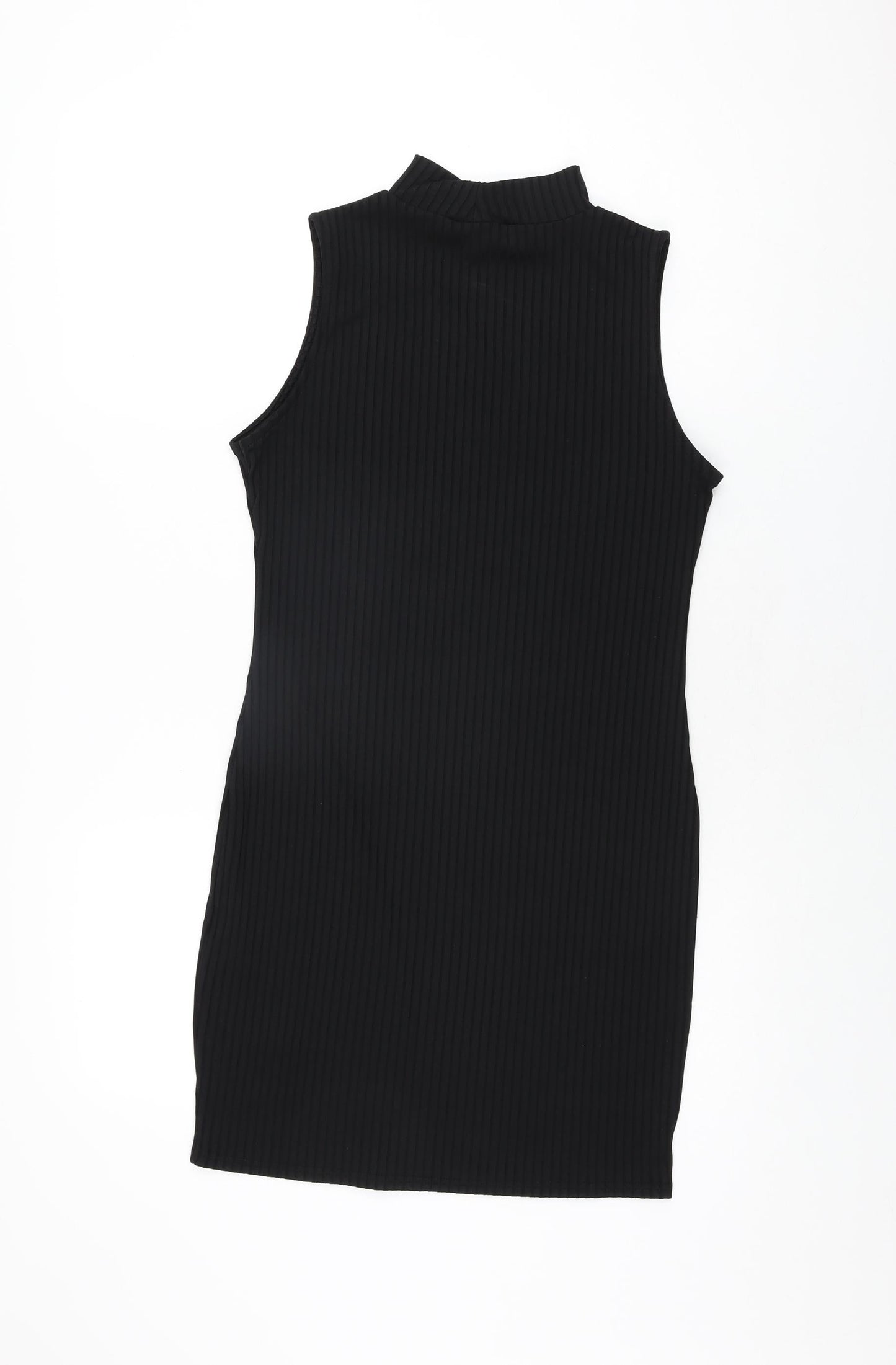 Studio 21 Womens Black Polyester Bodycon Size 12 High Neck Pullover