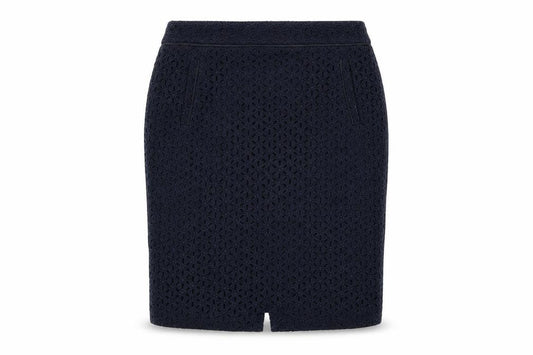 Autograph Womens Blue Floral Cotton Straight & Pencil Skirt Size 16 Zip