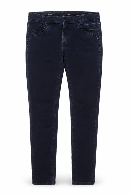 Marccain Mens Blue Cotton Skinny Jeans Size 30 in L30 in Regular Button