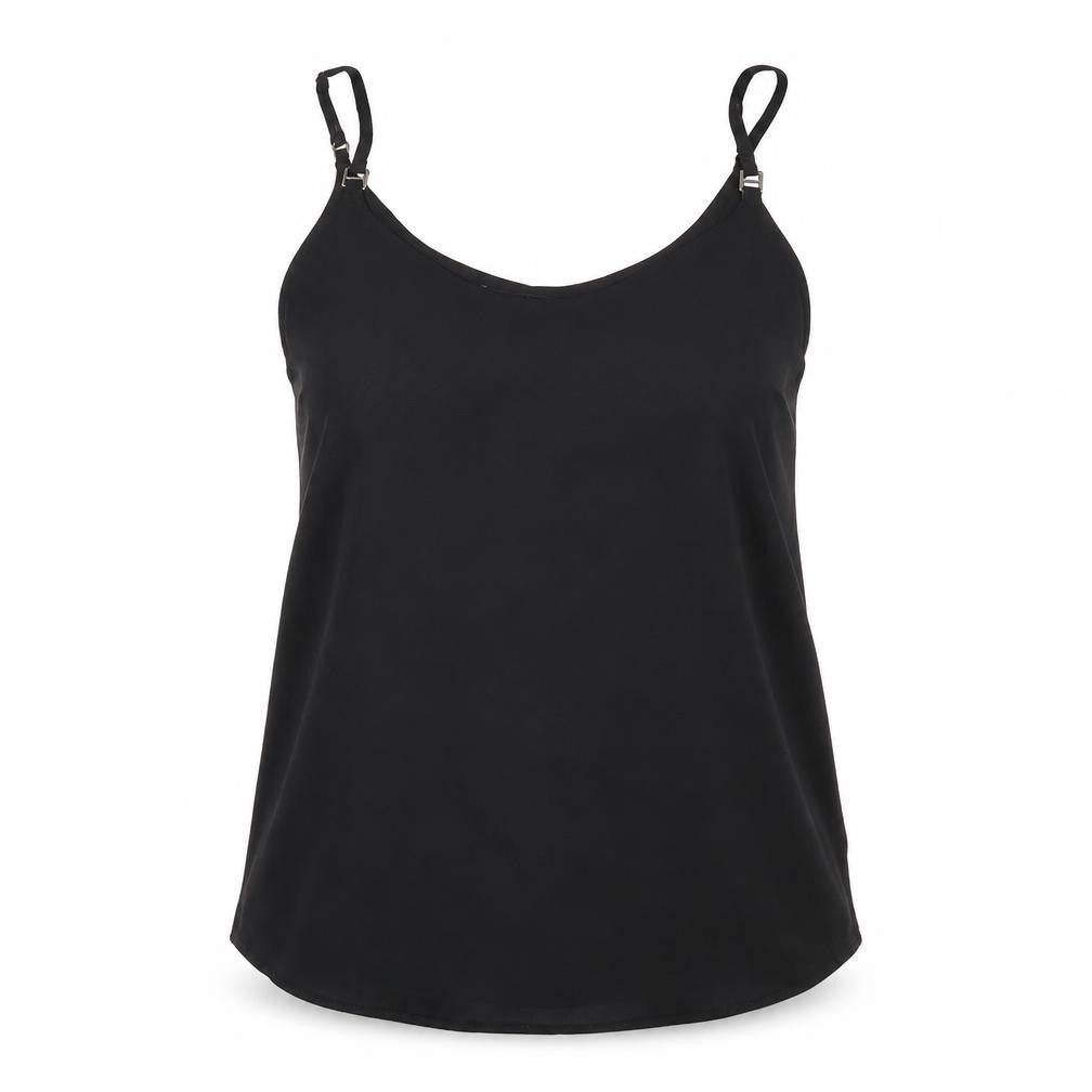 Dorothy Perkins Womens Black Polyester Basic Tank Size 6 Round Neck