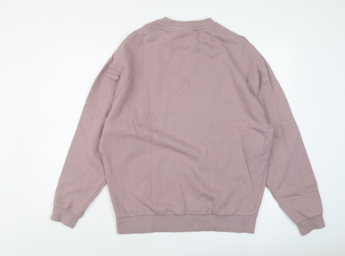 ASOS Womens Pink Cotton Pullover Sweatshirt Size S Pullover