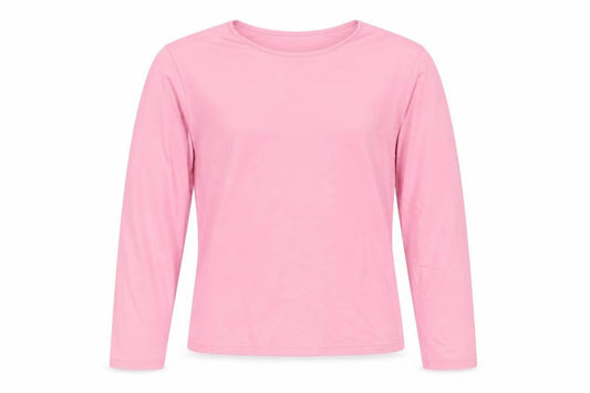 Mexx Womens Pink Polyester Basic T-Shirt Size L Round Neck