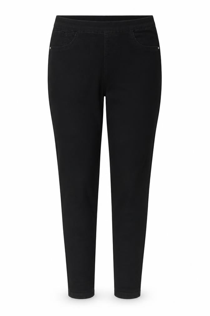 Denim & Co. Womens Black Cotton Jegging Jeans Size 10 L28 in Regular