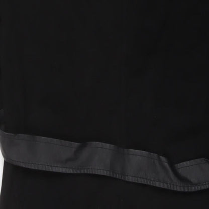 Zara Womens Black Polyester A-Line Size M Round Neck Pullover