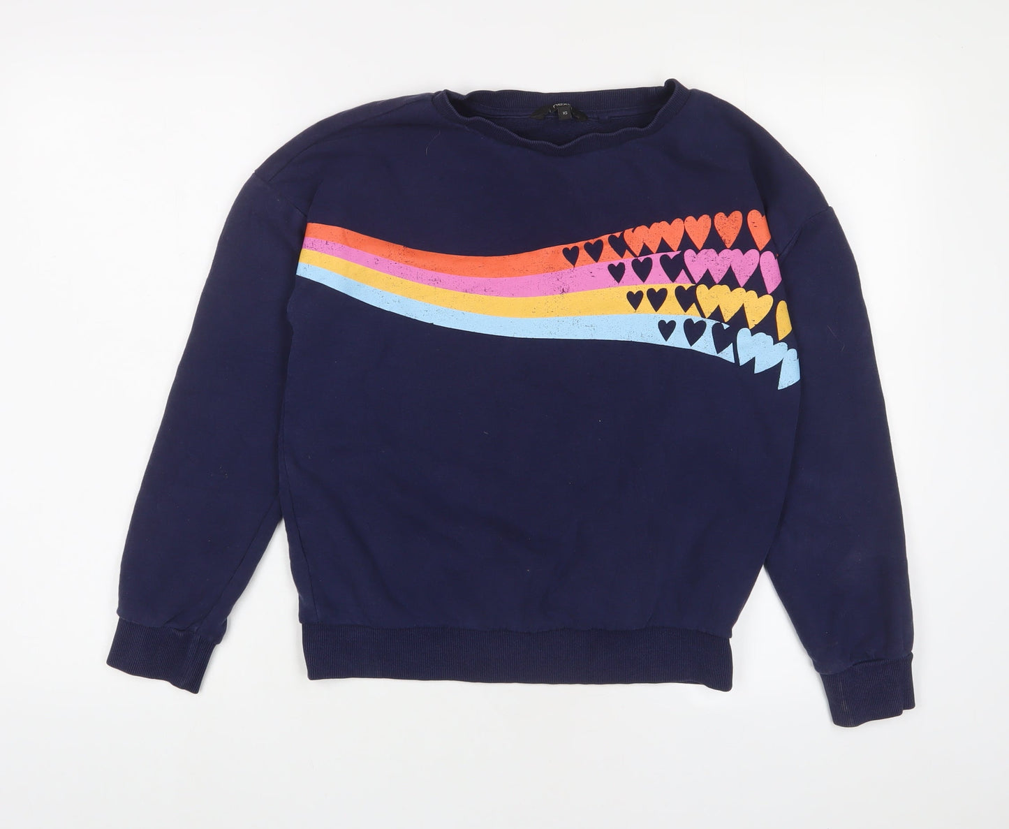 NEXT Womens Blue Cotton Pullover Sweatshirt Size XS Pullover