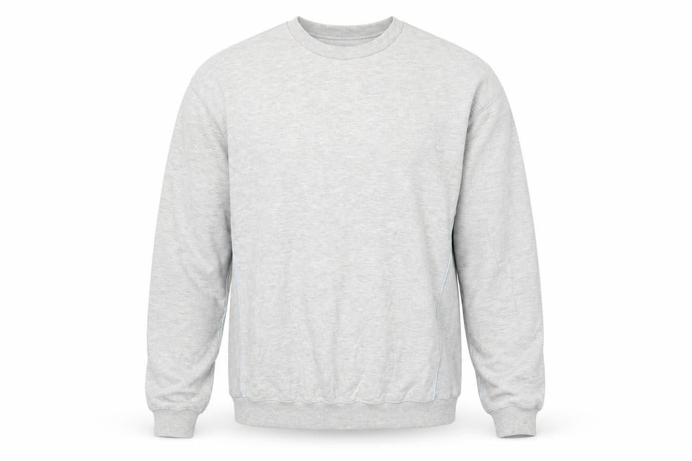 Topman Mens Grey Cotton Pullover Sweatshirt Size L - Oversized
