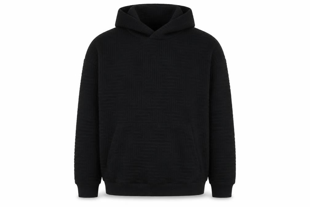 RESERVED Mens Black Polyester Pullover Hoodie Size 2XL - Pockets