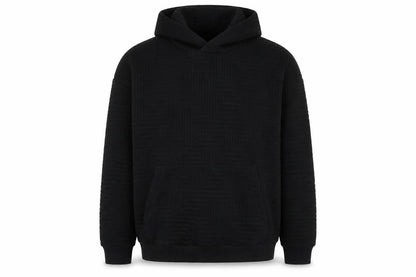 RESERVED Mens Black Polyester Pullover Hoodie Size 2XL - Pockets