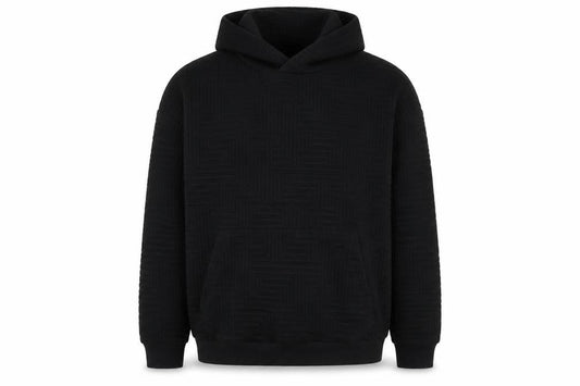 RESERVED Mens Black Polyester Pullover Hoodie Size 2XL - Pockets