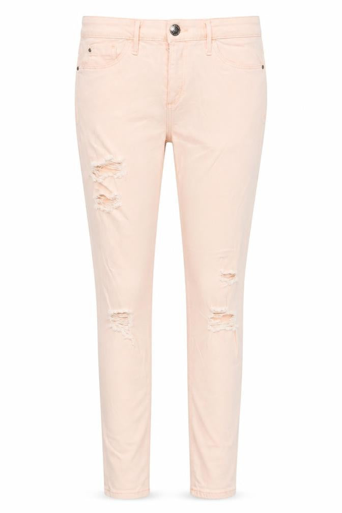 River Island Womens Pink Cotton Skinny Jeans Size 12 L28 in Regular Zip