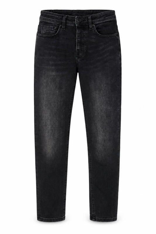 Denim & Co. Mens Grey Cotton Straight Jeans Size 28 in L30 in Regular Button