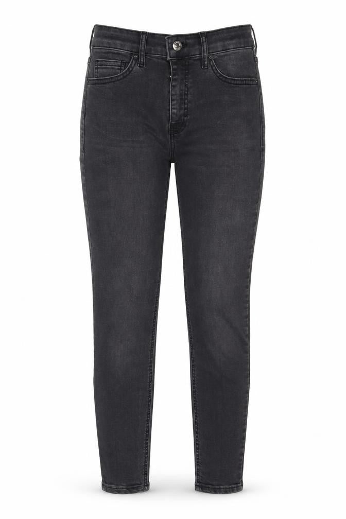 Topshop Womens Grey Cotton Skinny Jeans Size 26 in L32 in Regular Zip