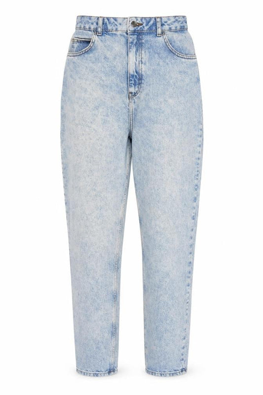 ASOS Womens Blue Cotton Straight Jeans Size 30 L32 in Regular Zip