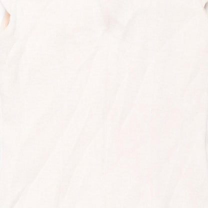 Brand and care label for Oui women’s pink polyamide shift, size UK 14, v-neck zip
