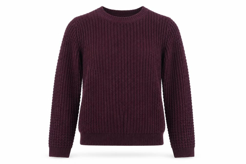 Select Womens Purple Mock Neck Acrylic Pullover Jumper Size 8
