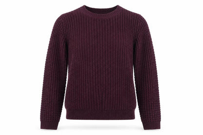 Select Womens Purple Mock Neck Acrylic Pullover Jumper Size 8