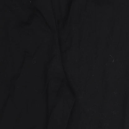 Divided by H&M Womens Black Polyester Trousers Size 18 L29 in Regular Zip