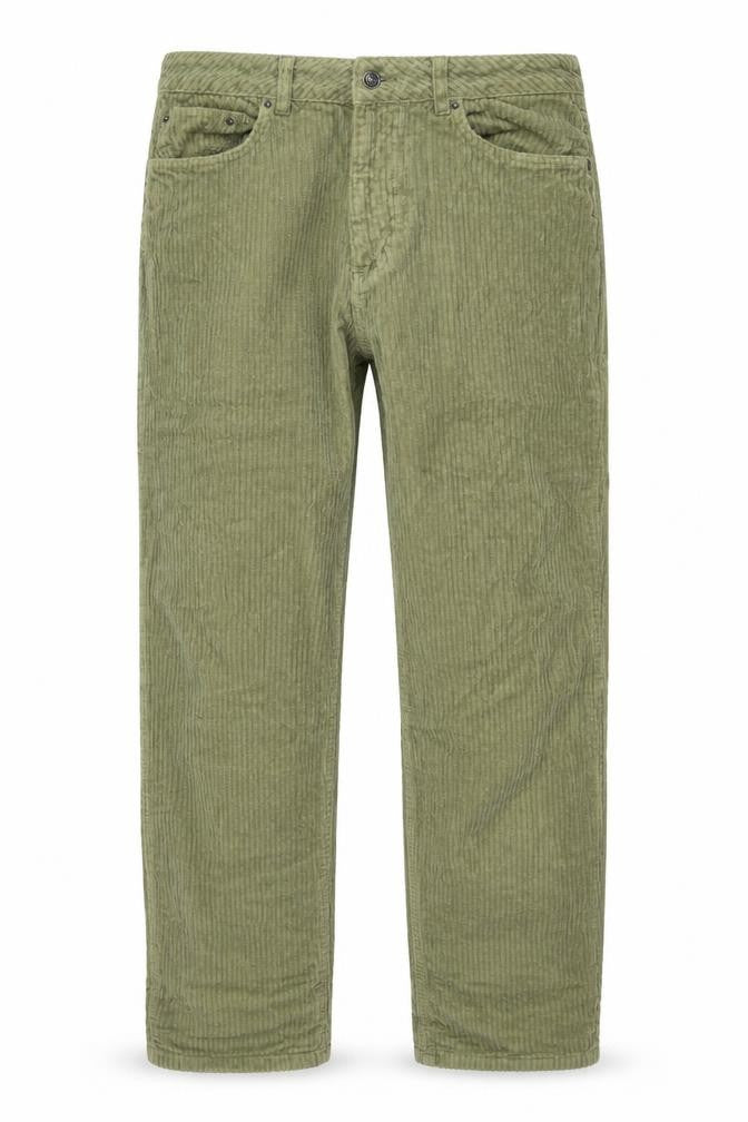 ASOS Mens Green Cotton Trousers Size 28 in L34 in Regular Zip