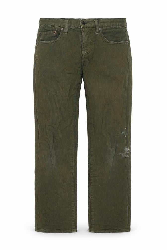 Gap Womens Green Cotton Straight Jeans Size 28 in L32 in Regular Zip
