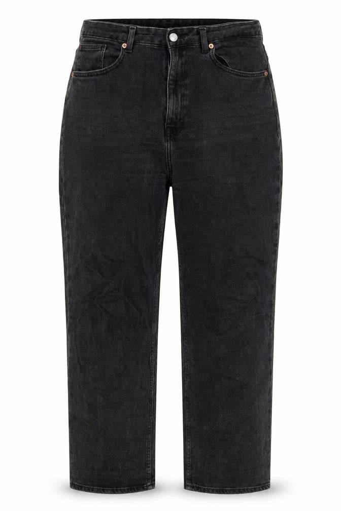 H&M Womens Black Cotton Mom Jeans Size 32 in L28 in Regular Zip
