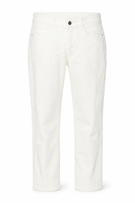 MAC Womens White Cotton Skinny Jeans Size 8 L32 in Regular Zip