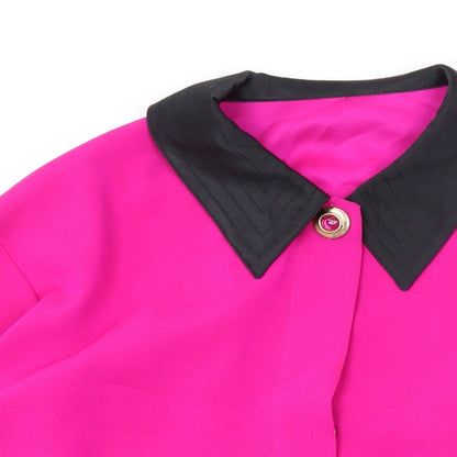 Marks & Spencer Womens Pink Polyester Basic Button-Up Size 10 Collared