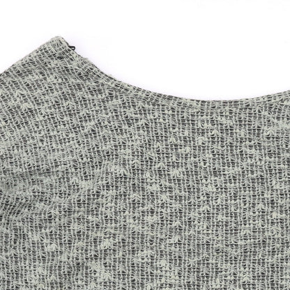 Next Womens Green Boat Neck Polyester Pullover Jumper Size 16