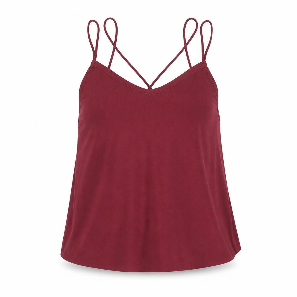 New Look Girls Purple Polyester Camisole Tank Size 10-11 Years V-Neck Pullover
