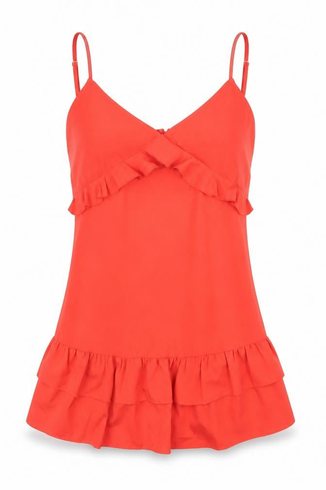 PRETTYLITTLETHING Womens Red Polyester Mini Size 10 V-Neck Zip
