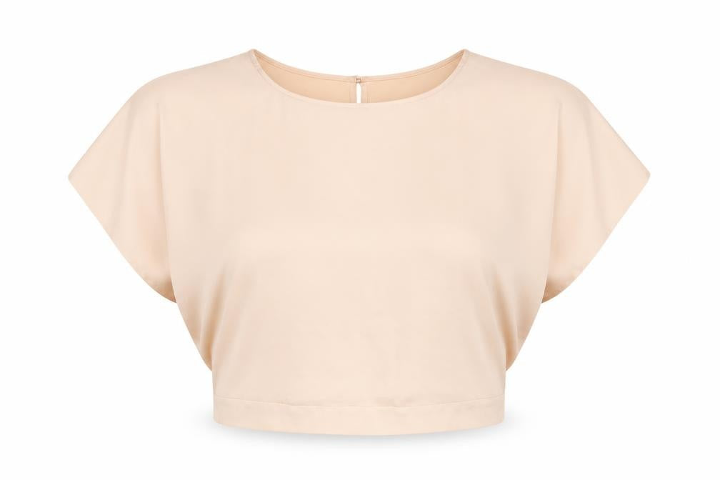 Wallis Womens Beige Polyester Basic T-Shirt Size 14 Round Neck
