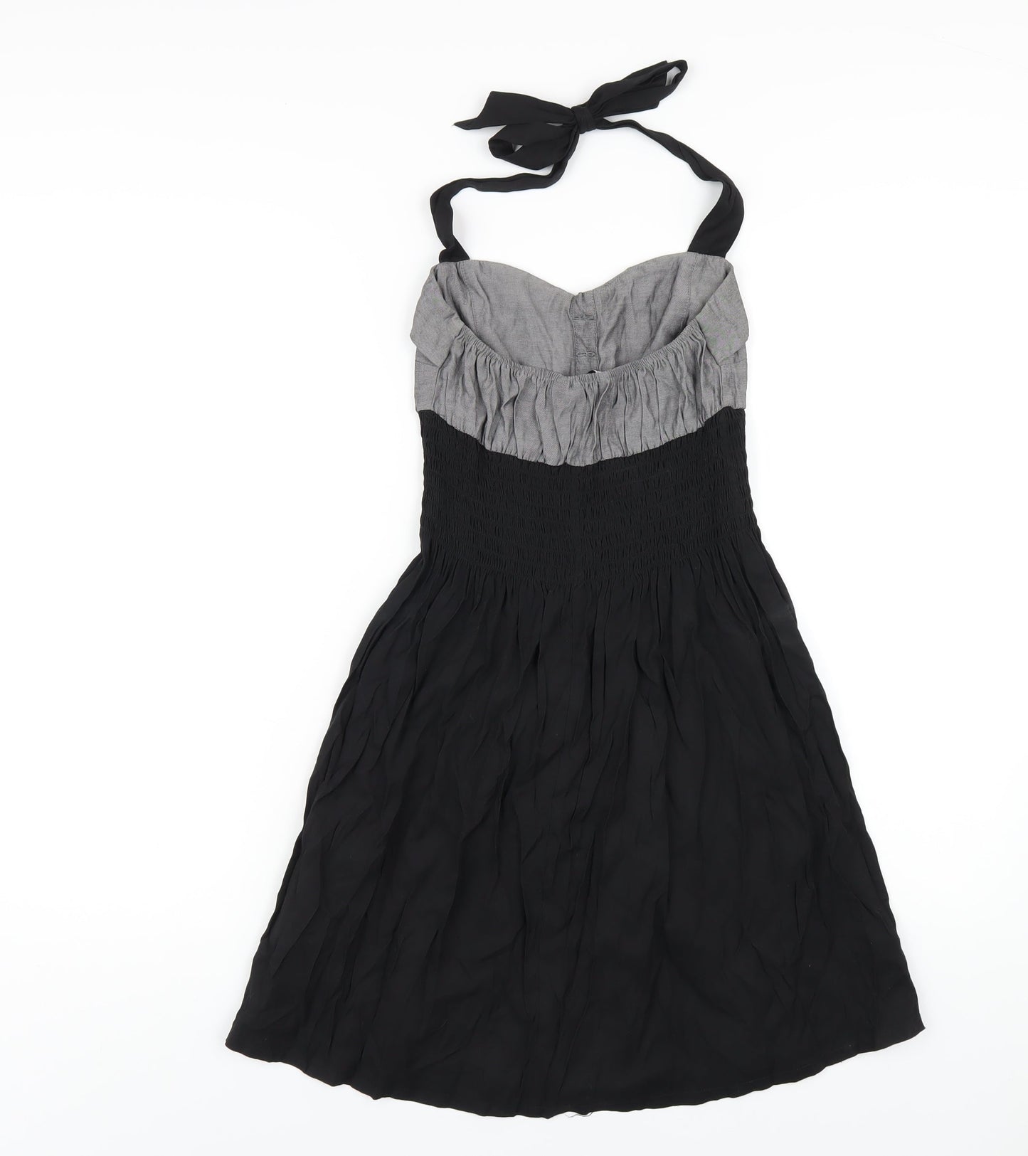 New Look Womens Black Viscose A-Line Size 10 Sweetheart Pullover