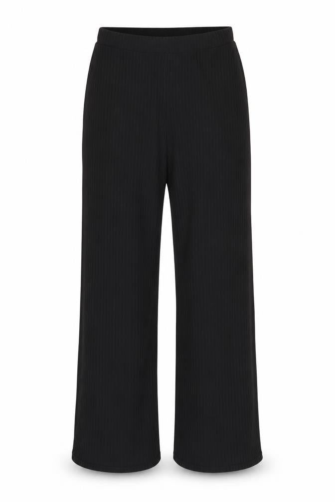 COLLUSION Womens Black Polyester Trousers Size 10 L32 in Regular
