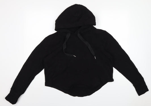 M.Life Womens Black Cotton Pullover Hoodie Size L Pullover