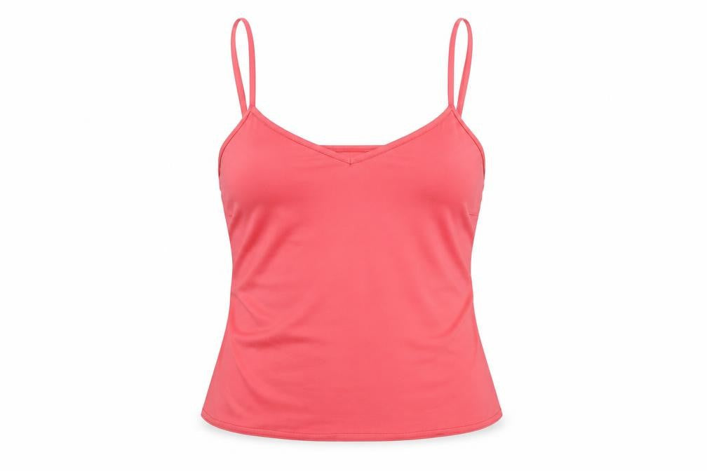 Wallis Womens Pink Polyester Camisole T-Shirt Size 14 V-Neck