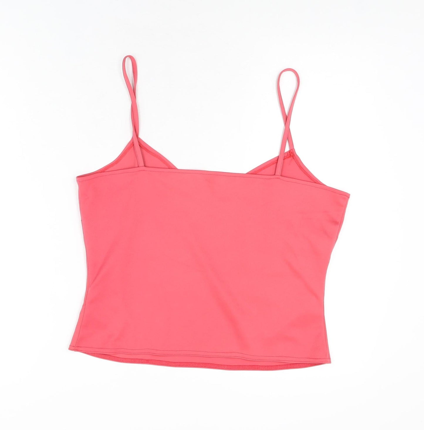 Wallis Womens Pink Polyester Camisole T-Shirt Size 14 V-Neck